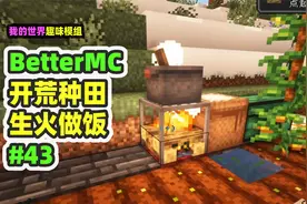 我的世界：BetterMC43，开荒种地，生火做饭，自给自足！