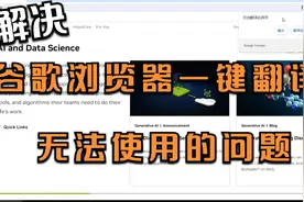 解决谷歌浏览器网页一键翻译无法使用的问题~视频封面