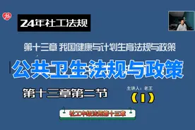 社工法规第十三章第二节（1）视频封面