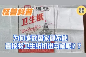 怪兽知识科普，为何大部份国家都不能直接把卫生纸扔进马桶呢？