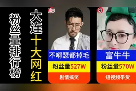 大连十大网红按粉丝量排名排行榜