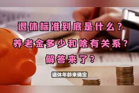 退休标准到底是什么？养老金多少和啥有关？解答来了视频封面