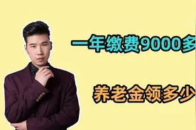 2024年，灵活就业一年交9000多，档次60%，每月能领多少养老金？视频封面
