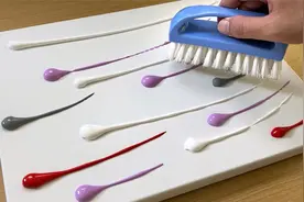 教你用洗衣服的刷子简单地画【紫色梦幻树林】彩色丙烯画视频封面