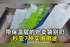 带保温层的外卖袋别扔！分享7种隐藏用法，秒变收纳神器！视频封面