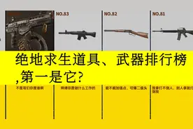 虎扑评分,绝地求生道具、武器排行榜,第一是它?