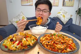 3斤的黑鱼做个辣炒鱼片，蒜香豉香味十足，拌饭简直无敌了