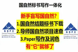 研途指南：国自然标书下载、导师国自然查询、Paper写作及润色视频封面