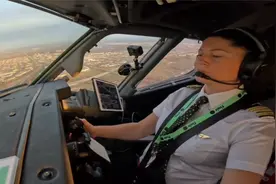 飞行视角-女机长驾驶737MAX起飞全过程