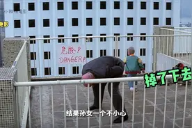 老人故意把孙女带到100层楼顶玩，不料一不小心掉了下去，电影视频封面