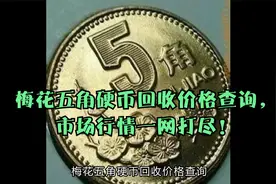 梅花五角硬币回收价格查询，市场行情一网打尽！视频封面