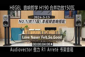 1-11 音响哲学H190功放搭配丹麦Audiovector傲力R1 Arreté音箱视频封面