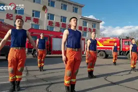 太酷了！这是一支来自抗疫一线的消防员版毽子舞图片