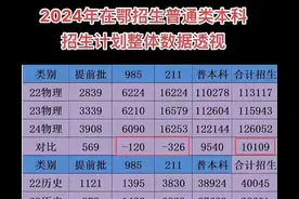真难！2024年湖北高考本科计划招生仅16万，2.3万人面临降档录取图片