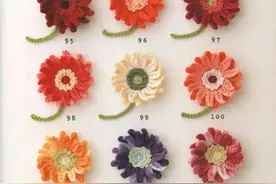 这些漂亮的手工编织装饰花，一针一线里储存的温柔，深深打动人心图片