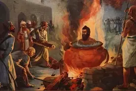 历史上的“烹煮之刑”，把人放在锅里煮死，行刑的人痛苦不能想象图片