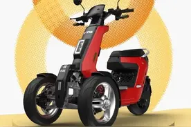 可以越野的电动三轮车，健步V28倒三轮图片