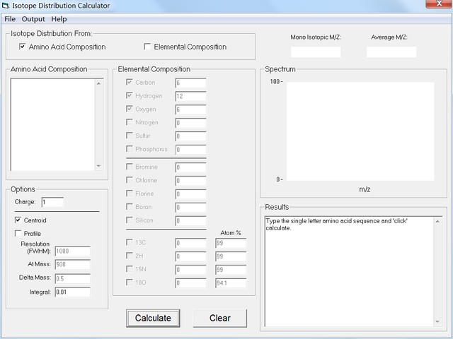 如何计算氨基序列、小分子的分子量及同位素分布