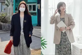 春天少不了一条“碎花裙”，这样穿优雅又减龄，美得很高级图片