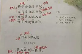 四年级语文下册第一单元课本笔记图片