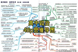 高中政治：48张思维导图，涵盖三年知识框架，轻松抓牢基础分图片
