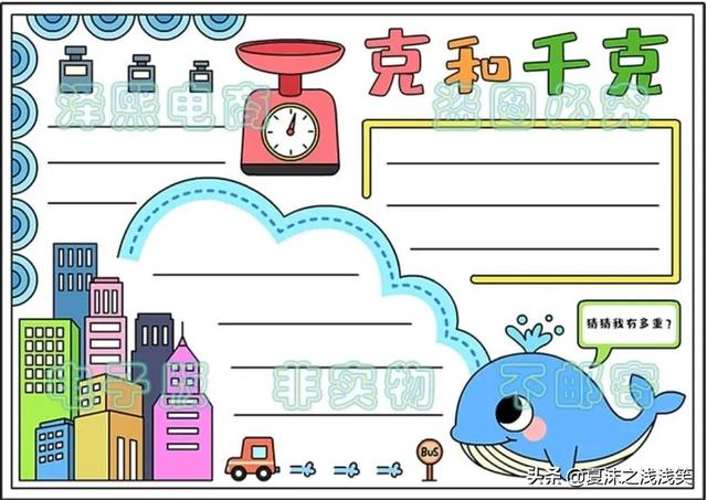 小学生数学常用手抄报200张