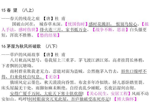初中生必背(61篇)古诗文整理汇总,打印给孩子暑假抓紧背起来