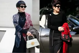 这是我见过最时髦的妈妈，剪短发，穿衣洋气，没有一点大妈感图片