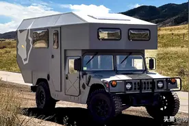 悍马H1四驱越野房车，8缸柴油动力能拖能拽，全铝车身够硬气图片