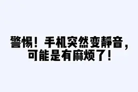 网警提醒：手机突然变静音？小心！可能有麻烦了！图片