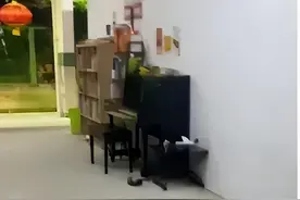 新加坡外卖小哥组屋走廊秀琴艺，网友：飘逸的长发和琴声好般配图片