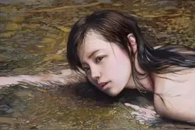 大野真本笔下的少女，含情脉脉，与你温情对视图片