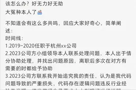 杭州滨江一女程序员被公司告了 理由：代码你写的！图片