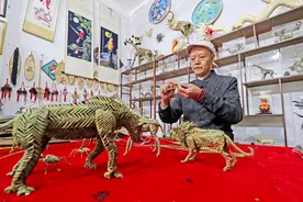 他用指尖编出万千“小生灵”图片