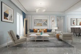 上海夫妻80㎡的新房装修，因色彩搭配太舒适而走红，满屋的高级感图片