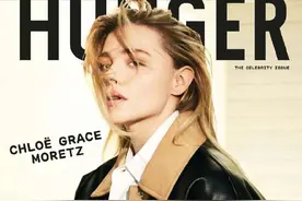 科洛·莫瑞兹《HUNGER》杂志封面大片，酷girl展现完美侧颜图片