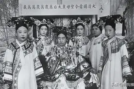 晚清宫廷老照片，慈禧、大太监李莲英、荣寿固伦公主真容图片