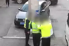 不给钱就要拖车？沈阳3名男子冒充交警骗钱被抓图片