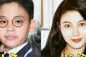 妈妈貌美如花，偏偏长得像爸，凸嘴，单眼皮，这些星二代太可惜了图片