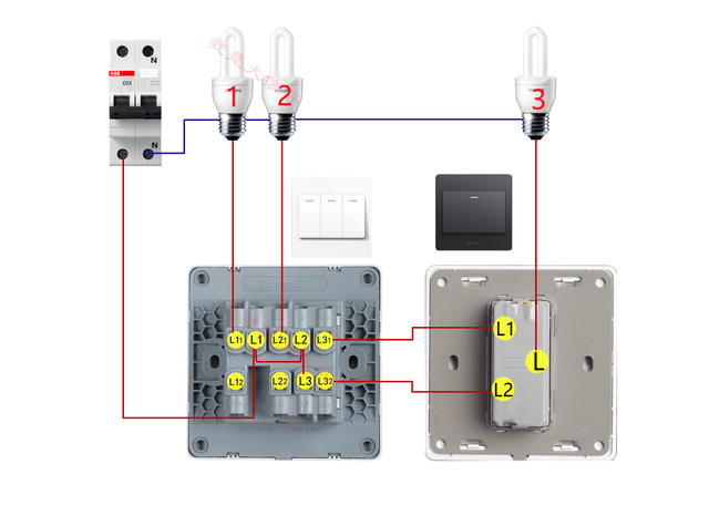 家装必备的9个照明电路，9张高清实物接线，20年老电工分享