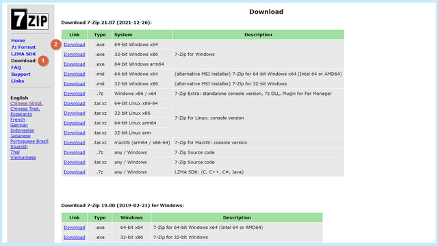 免费压缩/解压软件7-Zip 21.07图文安装教程，建站必备