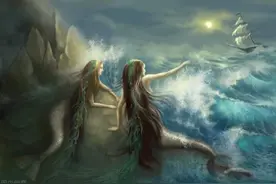 歪念山海经：四脚人鱼能治脑，似犬天马披白毛，去瘤鶌鶋能管饱图片