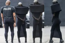 太雷人！侃爷娇妻新造型：从头到脚缠黑丝，网友：轮胎成精了？图片