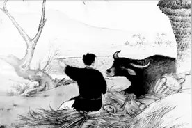 神话故事：放牛郎回家，见一桌美味有蹊跷，老牛：你藏在牛棚里图片