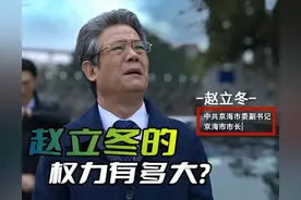 《狂飙》赵立冬的权力有多大？别看他只是市长，权力不输市委书记图片