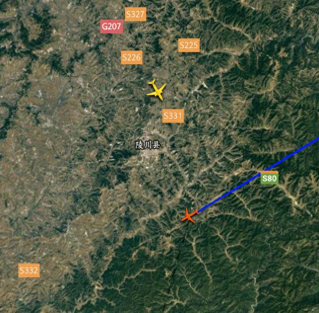 刚刚，9月8日12点17分，一架济南飞往桂林航班到达常德市上空