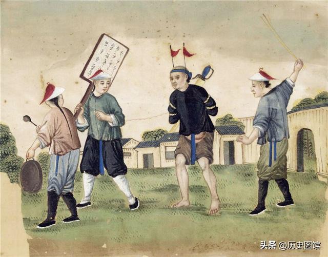 西班牙画家笔下的晚清酷刑，35幅彩图形象逼真，令人惊叹