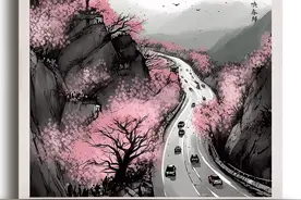 画家笔墨丹青 描绘山西省高速辖区绝美高速公路图片