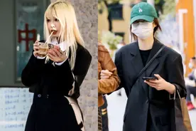 今春流行一种搭配方式，叫“下衣失踪法”，时髦显瘦太美啦图片