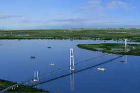 江苏这座大桥将是世界最大跨度的桥梁，遗憾的是仅有高速过江功能图片